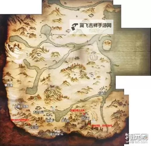《河洛群侠传》洞窟悬崖奇遇触发位置图1