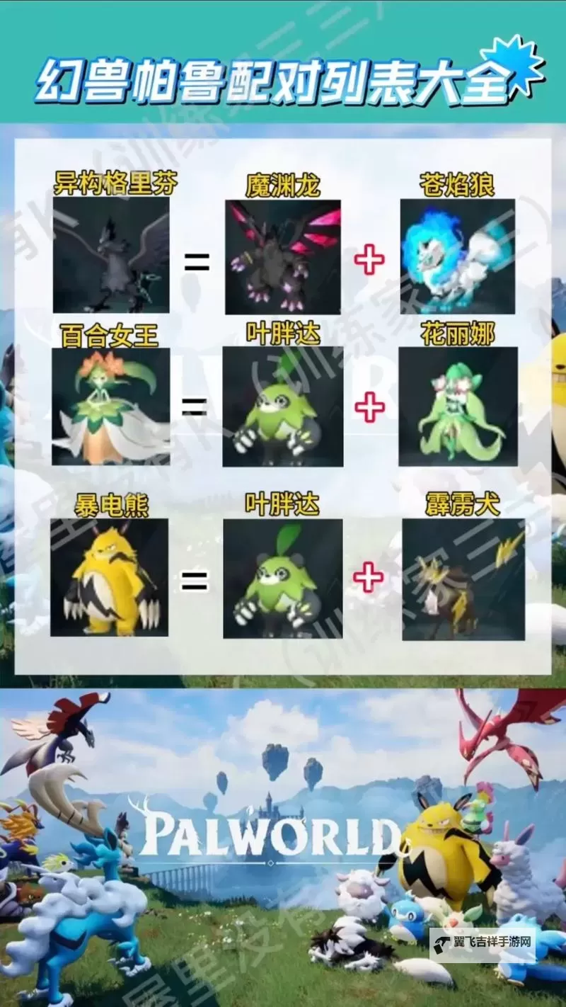 《幻兽帕鲁》金驰兽配种公式一览 金驰兽怎么配种图1