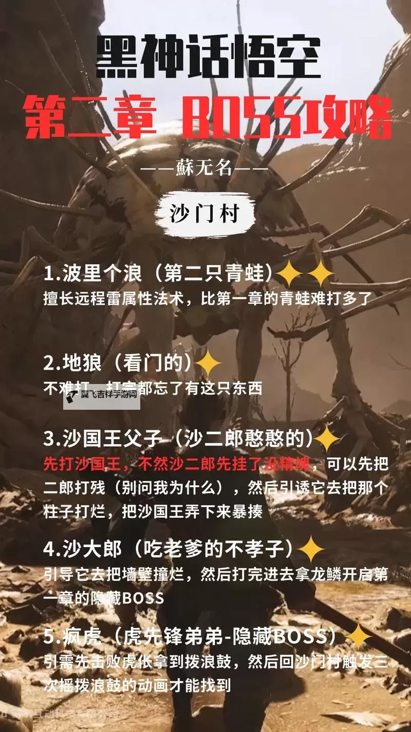 《黑神话悟空》第二章全BOSS公式化打法教学图1