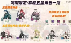 《鸣潮》各角色强度排名及配队推荐