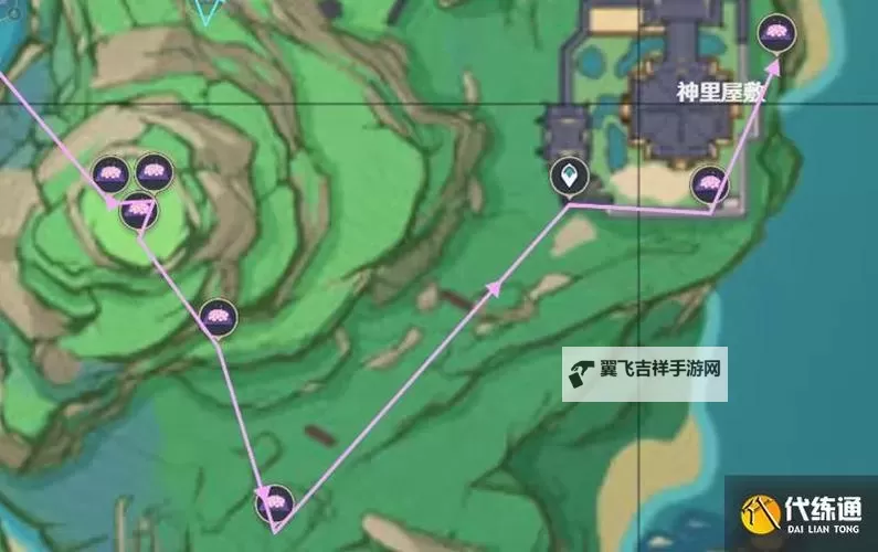 《原神》绯樱绣球采集路线一览 绯樱绣球在哪图1
