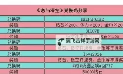 《恋与深空》福利兑换码汇总 福利兑换码获取方法