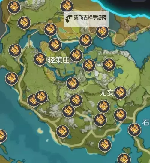 《原神》全岩神瞳位置地图图1