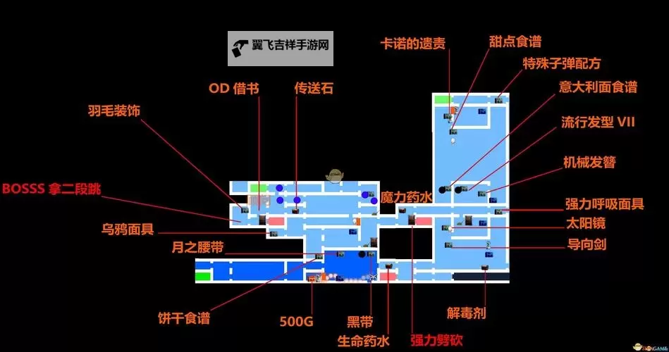 《赤痕夜之仪式》100%全探索地图展示图1