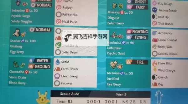 《宝可梦剑盾》S2双打顺风抄家队配置分享图1