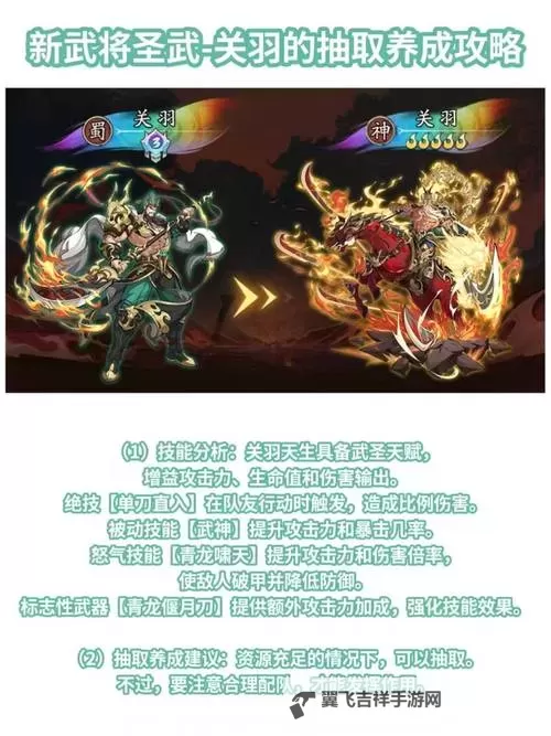 《群英风华录》神关羽攻略:关羽技能选择&饰品推荐!图1