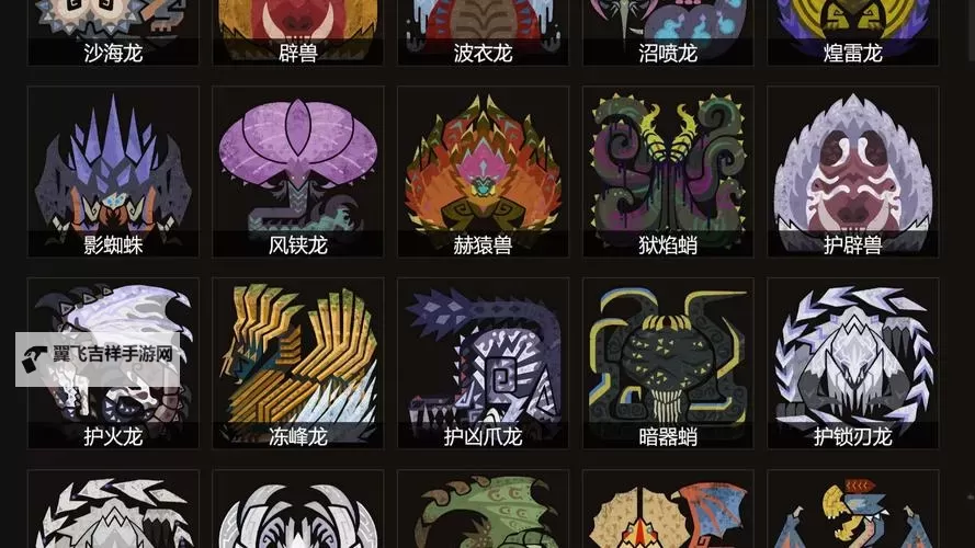 《怪物猎人荒野》全大型怪属性弱点一览图1