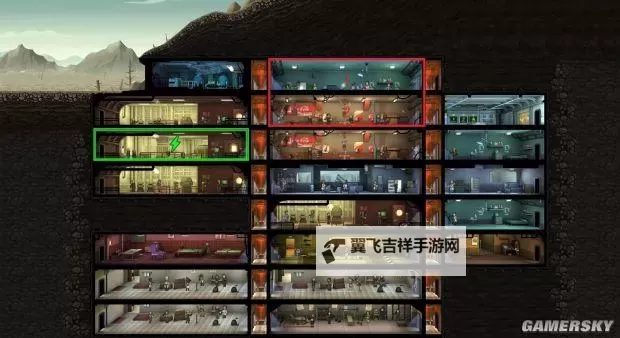 《辐射避难所》完美建筑布局方案及技巧 房间布局图图1