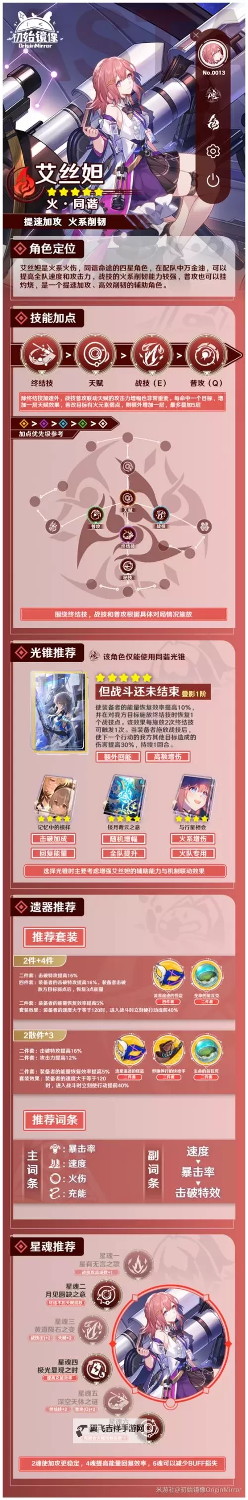 《崩坏星穹铁道》艾丝妲配装解析图1