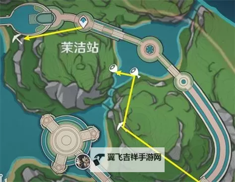 《原神》4.0版本茉洁草采集路线分享图1
