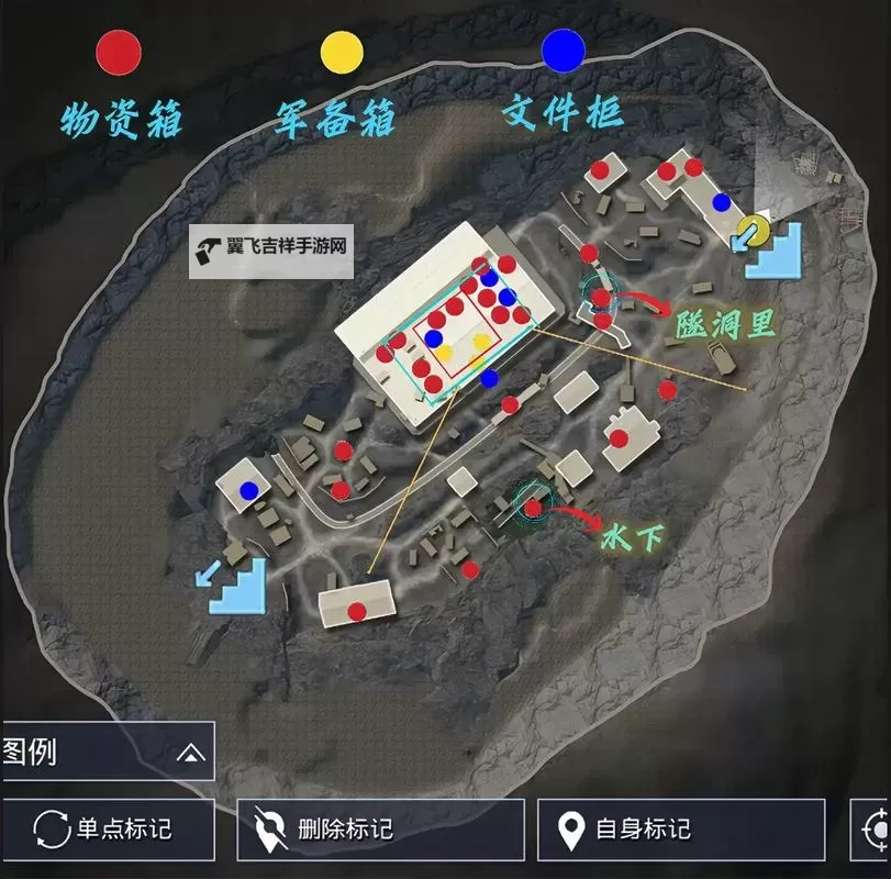 《绝地求生大逃杀》G港资源分布图 G港刷车及资源点图1